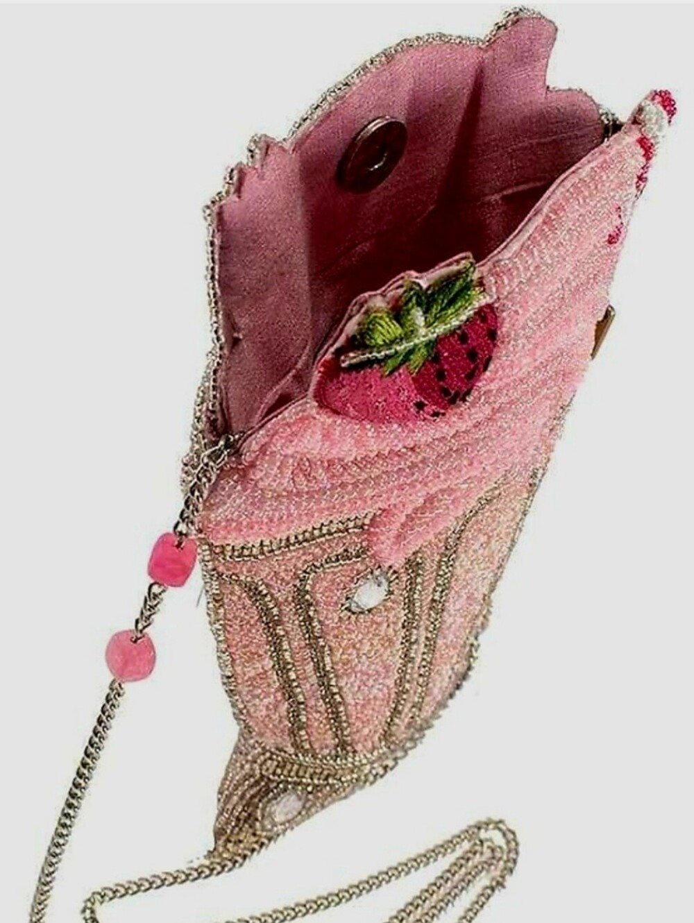 Shake It Up" Strawberry Milkshake Crossbody Handbag Came Out In The Year 2020 - Picture 8 of 16